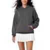 imageODODOS Womens Modal Soft Oversized Hoodies Long Sleeve Hooded Sweatshirts Pullover Top with Kangaroo PocketCharcoal