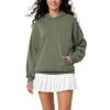 imageODODOS Womens Modal Soft Oversized Hoodies Long Sleeve Hooded Sweatshirts Pullover Top with Kangaroo PocketDark Sage