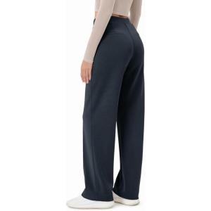 imageODODOS Womens Modal Soft Classic Pants Mid Rise PullOn Lounge Casual Work Pants with PocketsNavy