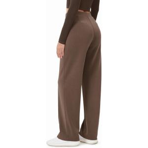 imageODODOS Womens Modal Soft Classic Pants Mid Rise PullOn Lounge Casual Work Pants with PocketsNutria
