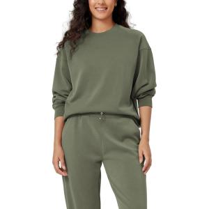 imageODODOS Womens Modal Soft Oversized Sweatshirts Raglan Long Sleeve Crew Neck Relaxed Pullover TopDark Sage