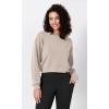 imageODODOS Modal Soft Long Sleeve Cropped Sweatshirts for Women Oversized Crew Neck Pullover Crop TopSmokey Taupe