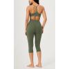 imageODODOS ODCLOUD Buttery Soft Lounge Yoga Capris for Women 14quot  19quot  21quot High Waist Capri LeggingsDark Olive
