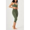 imageODODOS ODCLOUD Buttery Soft Lounge Yoga Capris for Women 14quot  19quot  21quot High Waist Capri LeggingsDark Olive