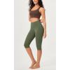imageODODOS ODCLOUD Buttery Soft Lounge Yoga Capris for Women 14quot  19quot  21quot High Waist Capri LeggingsDark Olive