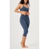 imageODODOS ODCLOUD Buttery Soft Lounge Yoga Capris for Women 14quot  19quot  21quot High Waist Capri LeggingsInk Blue