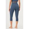 imageODODOS ODCLOUD Buttery Soft Lounge Yoga Capris for Women 14quot  19quot  21quot High Waist Capri LeggingsInk Blue