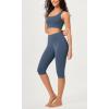 imageODODOS ODCLOUD Buttery Soft Lounge Yoga Capris for Women 14quot  19quot  21quot High Waist Capri LeggingsInk Blue