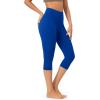 imageODODOS ODCLOUD Buttery Soft Lounge Yoga Capris for Women 14quot  19quot  21quot High Waist Capri LeggingsRoyal Blue