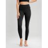 imageODODOS ODLIFT Compression Leggings for Women 25quot  28quot High Waist Workout Yoga PantsPiping Black