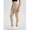 imageODODOS Womens Drawstring Tie Daily Leggings 25quot  28quot High Waist Workout Yoga PantsBeige