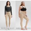 imageODODOS Womens Drawstring Tie Daily Leggings 25quot  28quot High Waist Workout Yoga PantsBeige