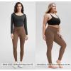 imageODODOS Womens Drawstring Tie Daily Leggings 25quot  28quot High Waist Workout Yoga PantsBrunette