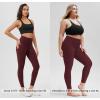 imageODODOS Womens Drawstring Tie Daily Leggings 25quot  28quot High Waist Workout Yoga PantsBurgundy