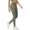 imageODODOS Womens Drawstring Tie Daily Leggings 25quot  28quot High Waist Workout Yoga PantsDark Olive