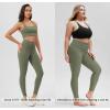 imageODODOS Womens Drawstring Tie Daily Leggings 25quot  28quot High Waist Workout Yoga PantsDark Olive