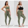 imageODODOS Womens Drawstring Tie Daily Leggings 25quot  28quot High Waist Workout Yoga PantsDark Olive