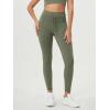 imageODODOS Womens Drawstring Tie Daily Leggings 25quot  28quot High Waist Workout Yoga PantsDark Olive