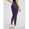 imageODODOS Womens Drawstring Tie Daily Leggings 25quot  28quot High Waist Workout Yoga PantsDark Purple