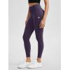 imageODODOS Womens Drawstring Tie Daily Leggings 25quot  28quot High Waist Workout Yoga PantsDark Purple