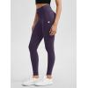 imageODODOS Womens Drawstring Tie Daily Leggings 25quot  28quot High Waist Workout Yoga PantsDark Purple