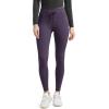 imageODODOS Womens Drawstring Tie Daily Leggings 25quot  28quot High Waist Workout Yoga PantsDark Purple