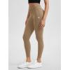 imageODODOS Womens Drawstring Tie Daily Leggings 25quot  28quot High Waist Workout Yoga PantsLight Brown