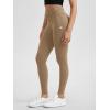 imageODODOS Womens Drawstring Tie Daily Leggings 25quot  28quot High Waist Workout Yoga PantsLight Brown