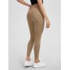 imageODODOS Womens Drawstring Tie Daily Leggings 25quot  28quot High Waist Workout Yoga PantsLight Brown