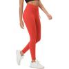 imageODODOS Womens Drawstring Tie Daily Leggings 25quot  28quot High Waist Workout Yoga PantsOrange Red