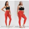 imageODODOS Womens Drawstring Tie Daily Leggings 25quot  28quot High Waist Workout Yoga PantsOrange Red