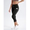 imageODODOS Womens High Waisted Yoga Capris with Pockets Tummy Control Non See Through Workout Athletic Running Capri LeggingsEmboss Camo Black