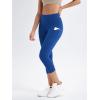 imageODODOS Womens High Waisted Yoga Capris with Pockets Tummy Control Non See Through Workout Athletic Running Capri LeggingsRoyal Blue