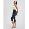 imageODODOS Womens High Waisted Yoga Capris with Pockets Tummy Control Non See Through Workout Athletic Running Capri LeggingsTie Dye Smoke Ink