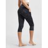imageODODOS Womens High Waisted Yoga Capris with Pockets Tummy Control Non See Through Workout Athletic Running Capri LeggingsTie Dye Smoke Ink