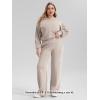 imageODODOS Womens Modal Soft Wide Leg Pants with Pockets Adjustable Shockcord High Waist Casual Lounge Pants272931quot InseamSmokey Taupe