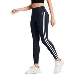 imageODODOS ODLIFT Compression Leggings for Women 25quot  28quot High Waist Workout Yoga PantsPiping Deep Navy