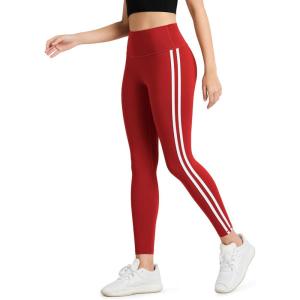 imageODODOS ODLIFT Compression Leggings for Women 25quot  28quot High Waist Workout Yoga PantsPiping Red