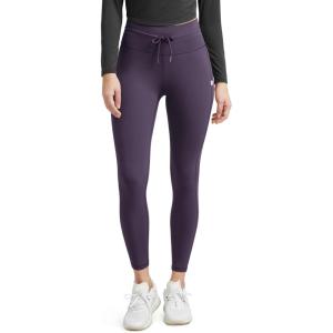 imageODODOS Womens Drawstring Tie Daily Leggings 25quot  28quot High Waist Workout Yoga PantsDark Purple
