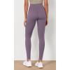 imageODODOS Womens High Waist Workout Leggings 2Pack Tummy Control Yoga Pants  25quot  28quot Inseam ODLEX FabricSquat ProofBlackash Violet