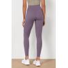 imageODODOS Womens High Waist Workout Leggings 2Pack Tummy Control Yoga Pants  25quot  28quot Inseam ODLEX FabricSquat ProofBlackash Violet
