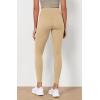 imageODODOS Womens High Waist Workout Leggings 2Pack Tummy Control Yoga Pants  25quot  28quot Inseam ODLEX FabricSquat ProofBlackbeige