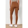 imageODODOS Womens High Waist Workout Leggings 2Pack Tummy Control Yoga Pants  25quot  28quot Inseam ODLEX FabricSquat ProofBlackcaramel