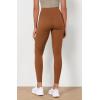 imageODODOS Womens High Waist Workout Leggings 2Pack Tummy Control Yoga Pants  25quot  28quot Inseam ODLEX FabricSquat ProofBlackcaramel