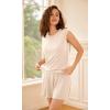 imageODODOS Modal Soft Sleeveless Shirts for Women Crew Neck Yoga Tee Summer Flowy Workout Tank TopsBeige