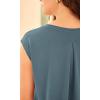 imageODODOS Modal Soft Sleeveless Shirts for Women Crew Neck Yoga Tee Summer Flowy Workout Tank TopsBluesteel