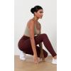 imageODODOS Womens High Waist Workout Leggings 2Pack Tummy Control Yoga Pants  25quot  28quot Inseam ODLEX FabricSquat ProofBlackburgundy