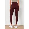 imageODODOS Womens High Waist Workout Leggings 2Pack Tummy Control Yoga Pants  25quot  28quot Inseam ODLEX FabricSquat ProofBlackburgundy