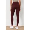 imageODODOS Womens High Waist Workout Leggings 2Pack Tummy Control Yoga Pants  25quot  28quot Inseam ODLEX FabricSquat ProofBlackburgundy