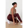 imageODODOS Womens High Waist Workout Leggings 2Pack Tummy Control Yoga Pants  25quot  28quot Inseam ODLEX FabricSquat ProofBlackburgundy